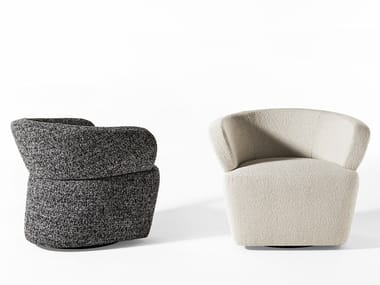 JOSEPHINE - Upholstered fabric easy chair with armrests (Request Info).