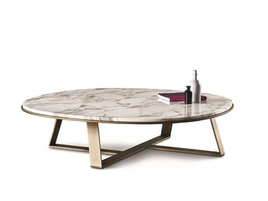 JUDD - Low round marble coffee table (Request Info).
