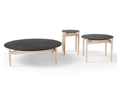 JULI - Low round marble coffee table by Amura