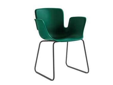 JULI PLASTIC - Sled base polyethylene easy chair (Request Info).