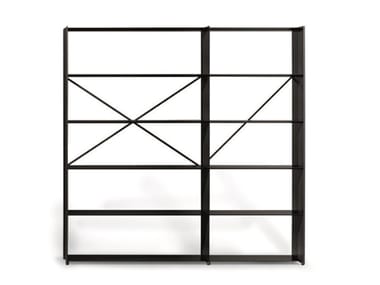 KAOS - Open double-sided metal bookcase (Request Info).