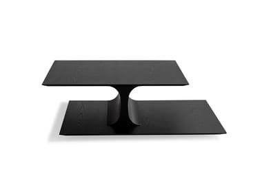 KASUMI - Low rectangular ash coffee table (Request Info).