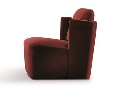 KEETON FIT - Upholstered fabric armchair with armrests (Request Info).