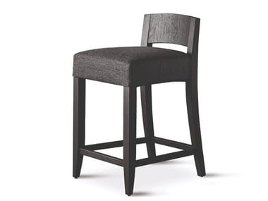 KERR NOVE - Upholstered oak stool with removable cover (Request Info).