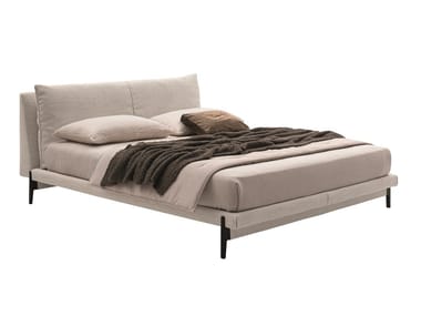 KIM - Fabric bed with upholstered headboard (Request Info).