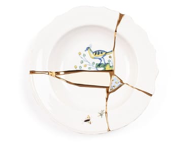 KINTSUGI - Porcelain deep plate (Request Info).