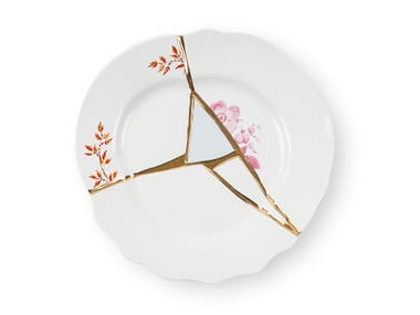 KINTSUGI - Porcelain dessert plate (Request Info).