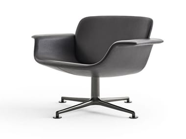 KN01 - swivel low back armchair low back swivel lounge chair.