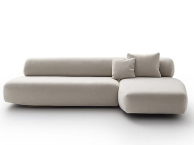 GOGAN - Sectional fabric sofa with removable cover (Request Info).