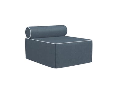 KUBO - Upholstered fabric pouf bed with removable lining (Request Info).
