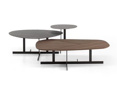 KUMO - Side table with wooden or ceramic top (Request Info).
