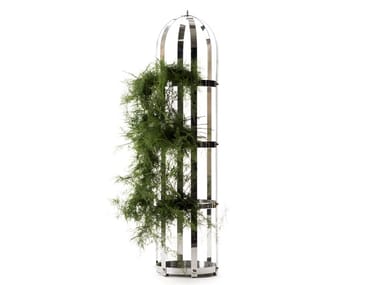 LA GABBIA - Open aluminium bookcase (Request Info).