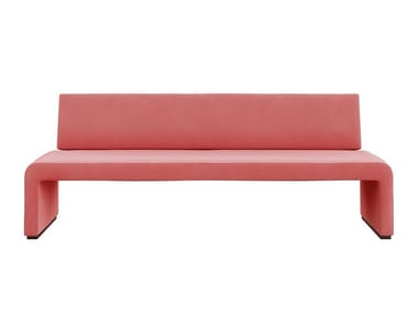 LABANCA - Fabric bench with back (Request Info).