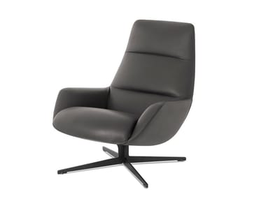 LADY JANE - Bergere armchair with 4-spoke base with armrests (Request Info).