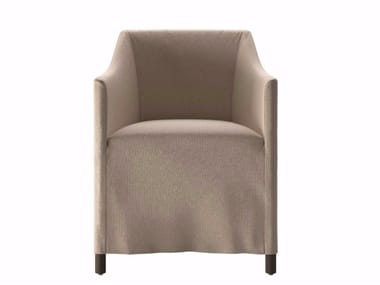LADY POLLACK - Fabric easy chair with removable cover with armrests (Request Info).