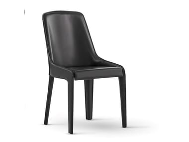 LAMINA - Tanned leather chair (Request Info).