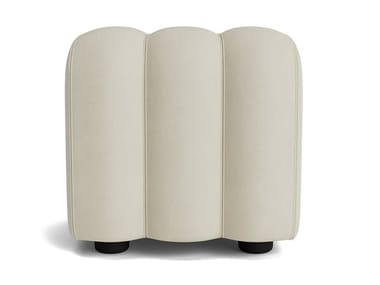 STUDIO - Rectangular leather pouf (Request Info).
