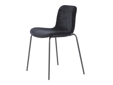 LANGUE STACK SOFT - Stackable velvet chair (Request Info).