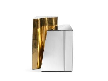 LAPIAZ - Stainless steel side table (Request Info).
