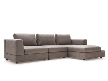 LAYLA - Fabric sofa with chaise longue (Request Info).