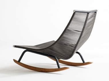 LAZE 003 - Rocking polyester garden armchair (Request Info).