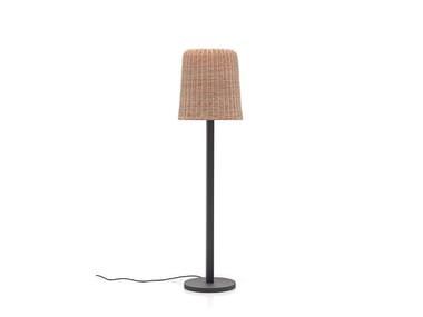 LC 93 - Woven wicker floor lamp (Request Info).