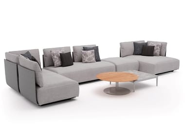 LEAF SOFT - Sectional fabric garden sofa (Request Info).