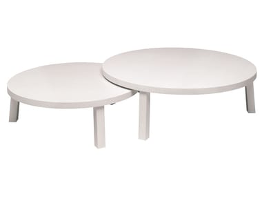 LEILA - Round wooden coffee table (Request Info).