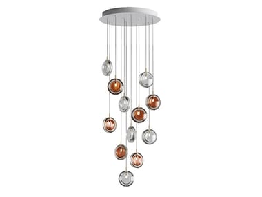 LENS 12 - LED dimmable blown glass pendant lamp (Request Info).