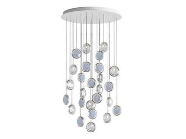 LENS 26 ROUND - LED dimmable blown glass pendant lamp (Request Info).