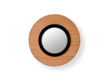 LENS - Wood veneer mirror with integrated lighting (Request Info).