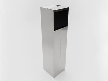 LEVANZO - Floor ashtray with stainless steel and aluminum basket (Request Info).