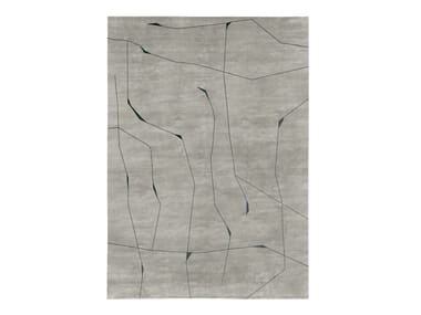 LILING - Rectangular Bamboo silk and wool rug (Request Info).