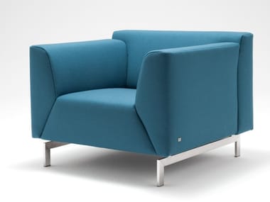 ROLF BENZ 318 - Fabric armchair with armrests (Request Info).