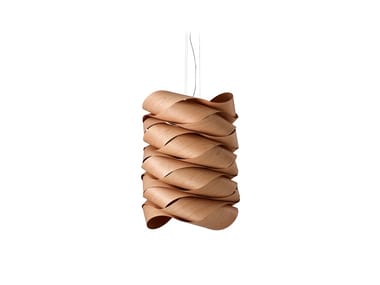 LINK CHAIN - Handmade wood veneer pendant lamp (Request Info).