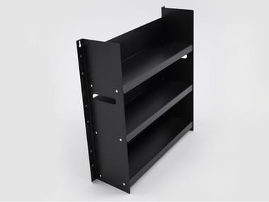 LIVORNO 60 - Open painted metal bookcase (Request Info).