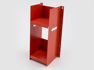 LIVORNO - Open painted metal bookcase (Request Info).