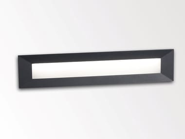LOGIC W L F - LED wall-mounted outdoor metal steplight (Request Info).