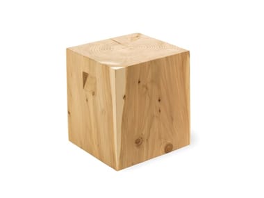 LOGOS SQUARED - Square cedarwood coffee table (Request Info).