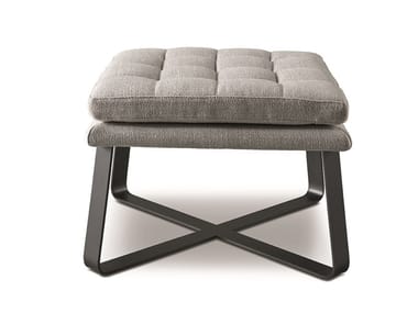 LOLYTA - Tufted upholstered fabric pouf (Request Info).