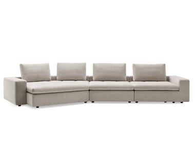 LOUNGE Y - Curved fabric sofa (Request Info).