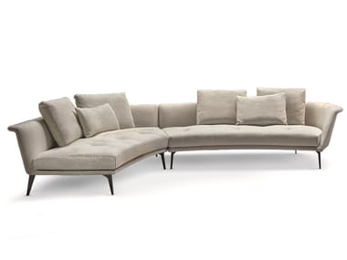 LOVY - Sectional curved fabric sofa (Request Info).
