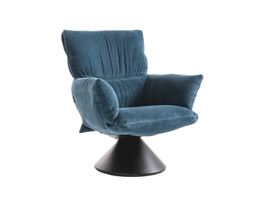 LUD¡¯O LOUNGE - Swivel armchair with conical base (Request Info).