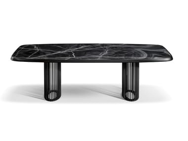LUNA BIANCA - Barrel-shaped ceramic table (Request Info).