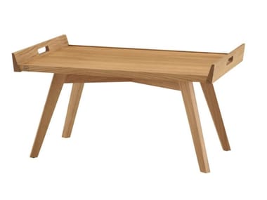 LUPO - Low rectangular oak coffee table (Request Info).