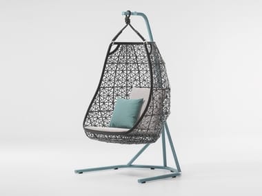 MAIA - 1 Seater synthetic fibre garden swing seat (Request Info).