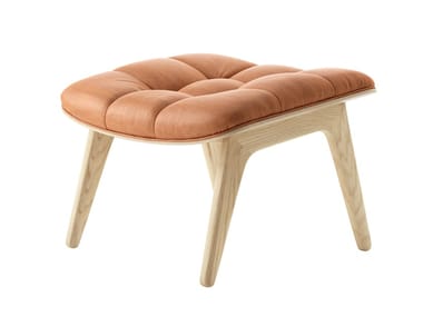 MAMMOTH - Leather footstool (Request Info).