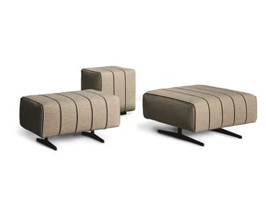 MARK - Rectangular fabric pouf (Request Info).