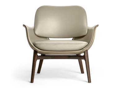 MARTHA - Upholstered leather armchair with armrests (Request Info).