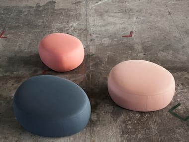 MATERA - Round fabric pouf (Request Info).